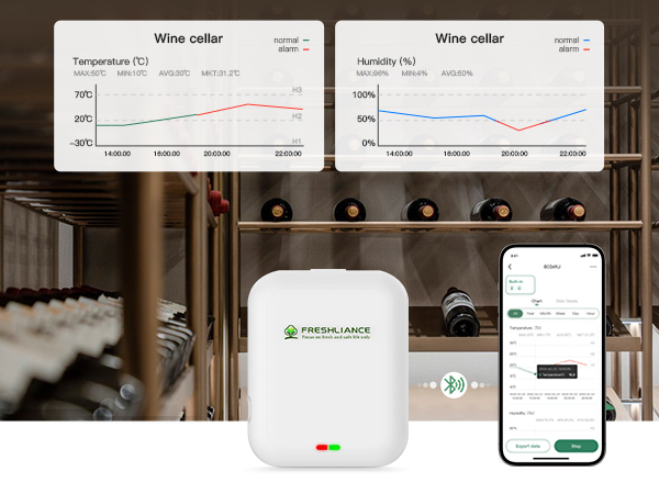 BlueTag TH10 Bluetooth Temperature and Humidity Data Logger