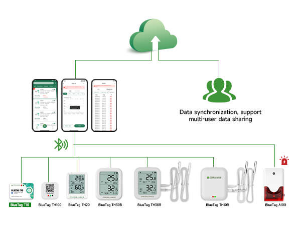 BlueTag T10 Bluetooth Temperature Data Logger
