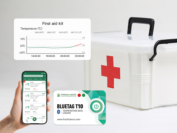 BlueTag T10 Bluetooth Temperature Data Logger